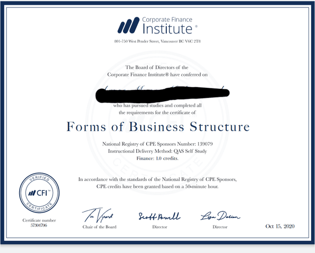 Financial manager with previous experience