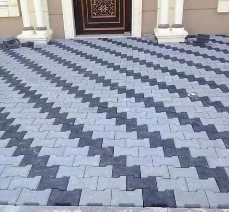 مقاول جميع انواع البلاط المتداخل والكربستون 11