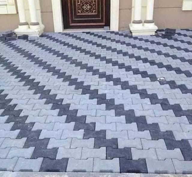 مقاول جميع انواع البلاط المتداخل والكربستون