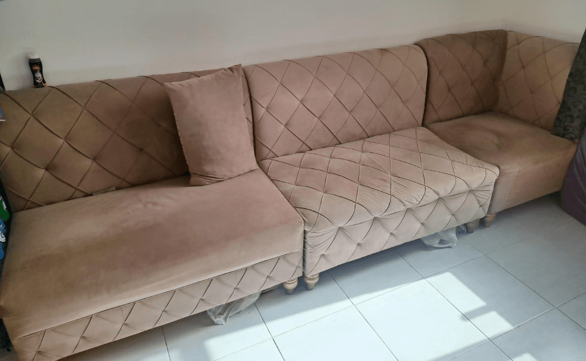 5-seater light sofa 0