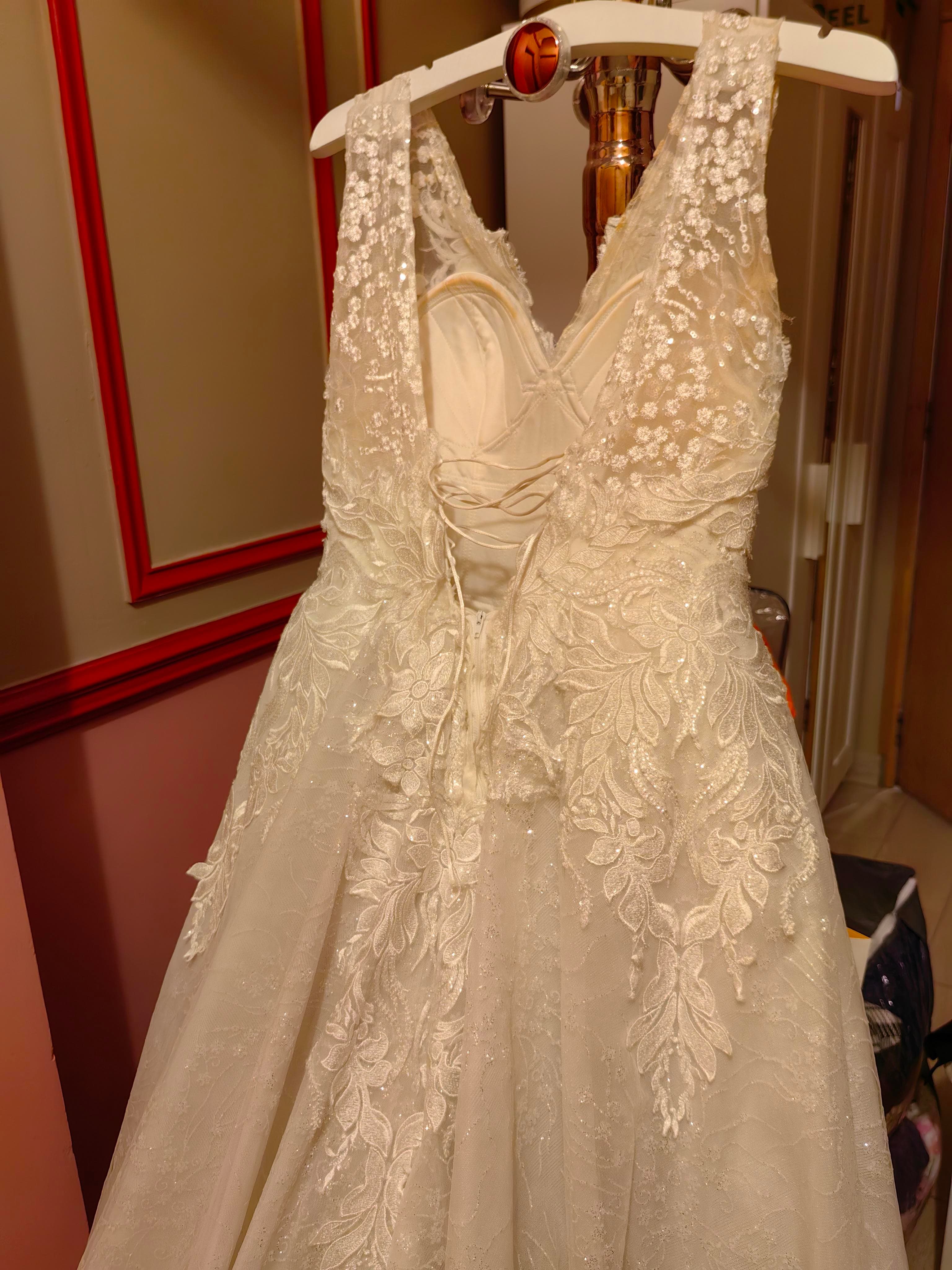 We have a wedding dress alone 1
