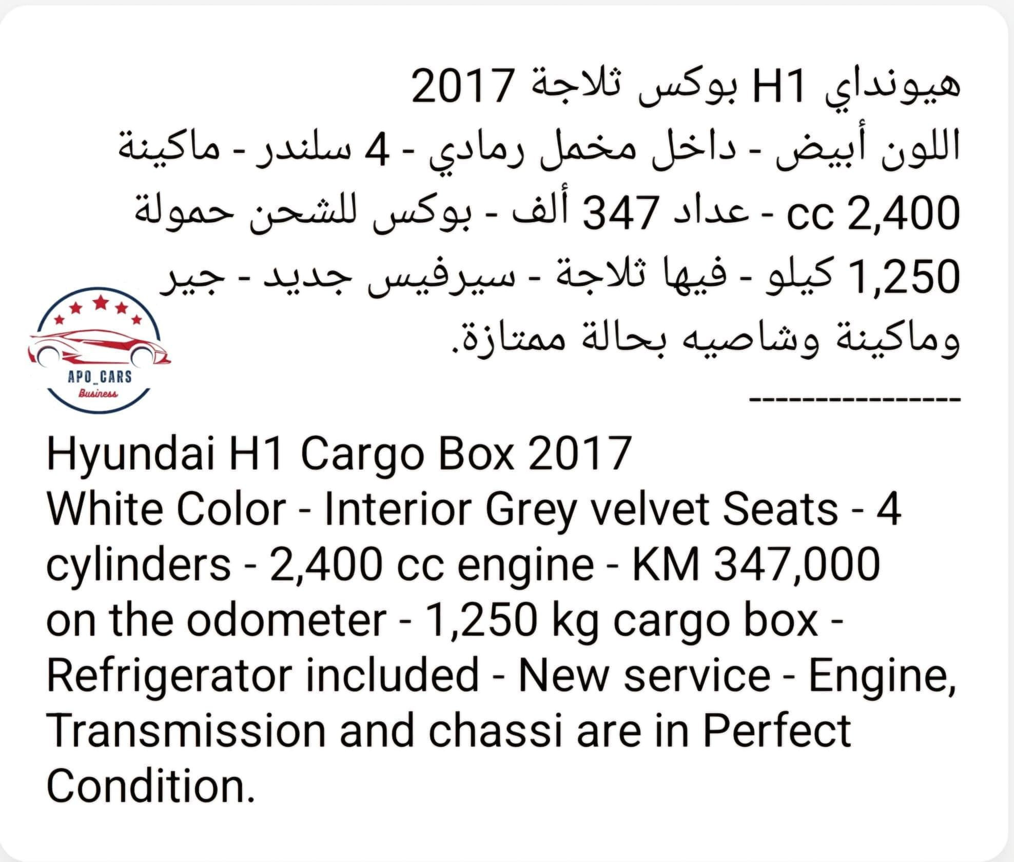 Hyundai H1 refrigerator 2017 7