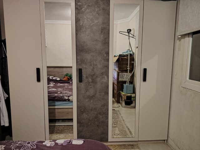 For sale bed, wardrobe