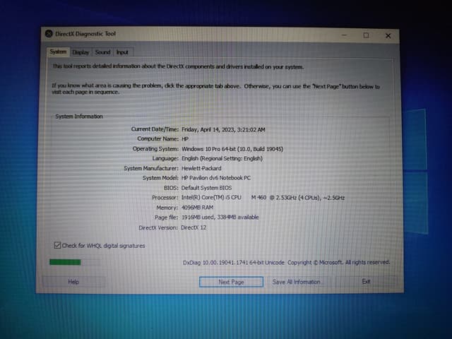 HP laptop for sale 