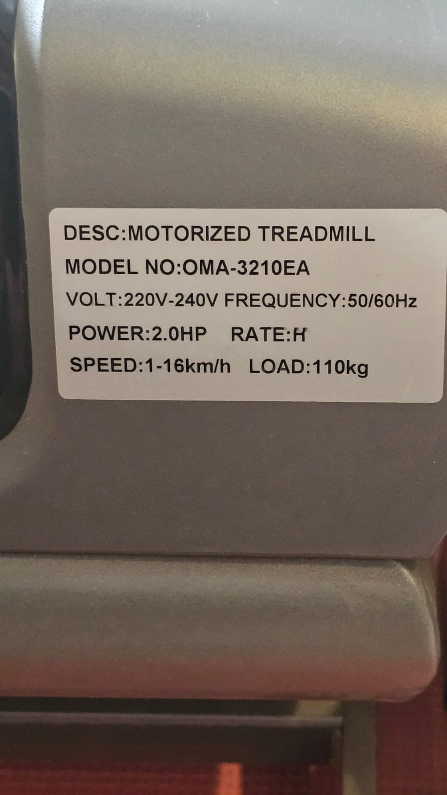 Electric treadmill in excellent condition  6