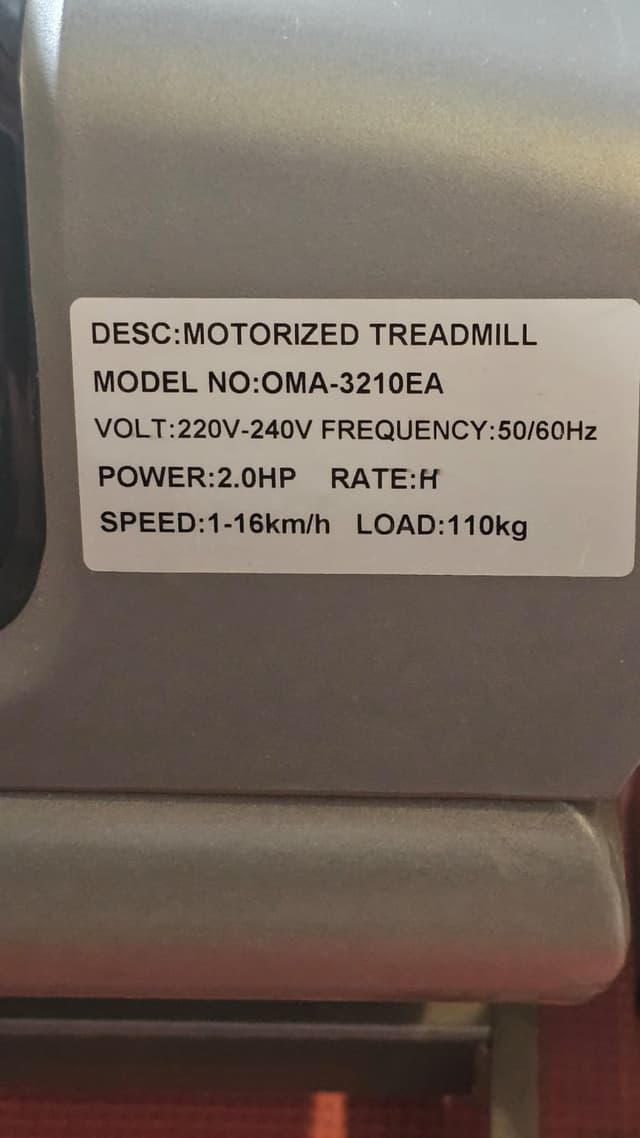 Electric treadmill in excellent condition 