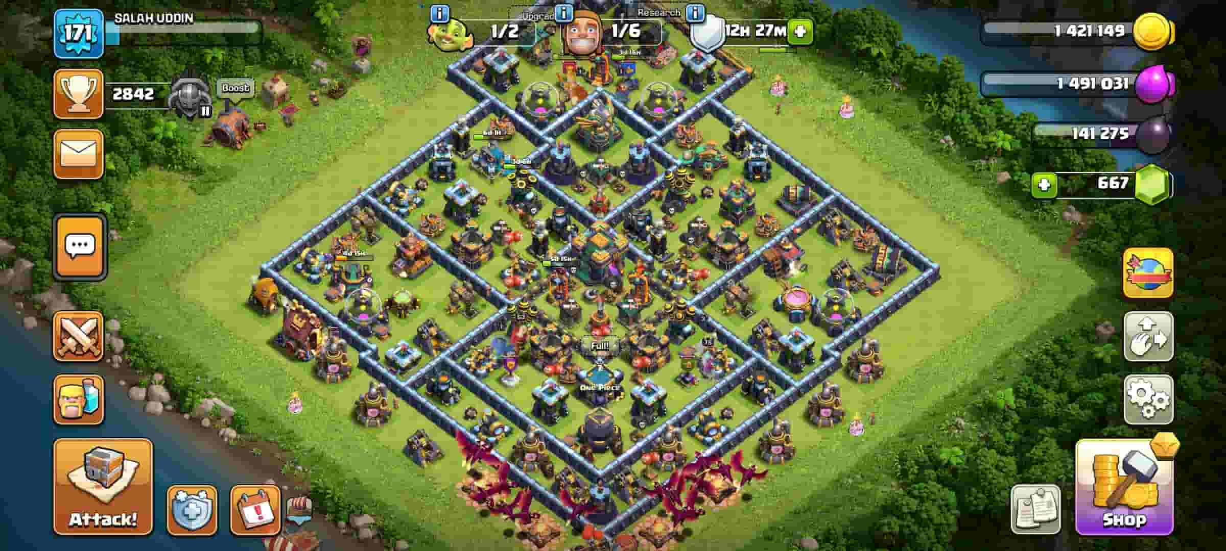 CLASH OF CLANS TH14 ACCOUNT FOR SELL CLASH OF CLANS TH14 ACCOUNT FOR SELL