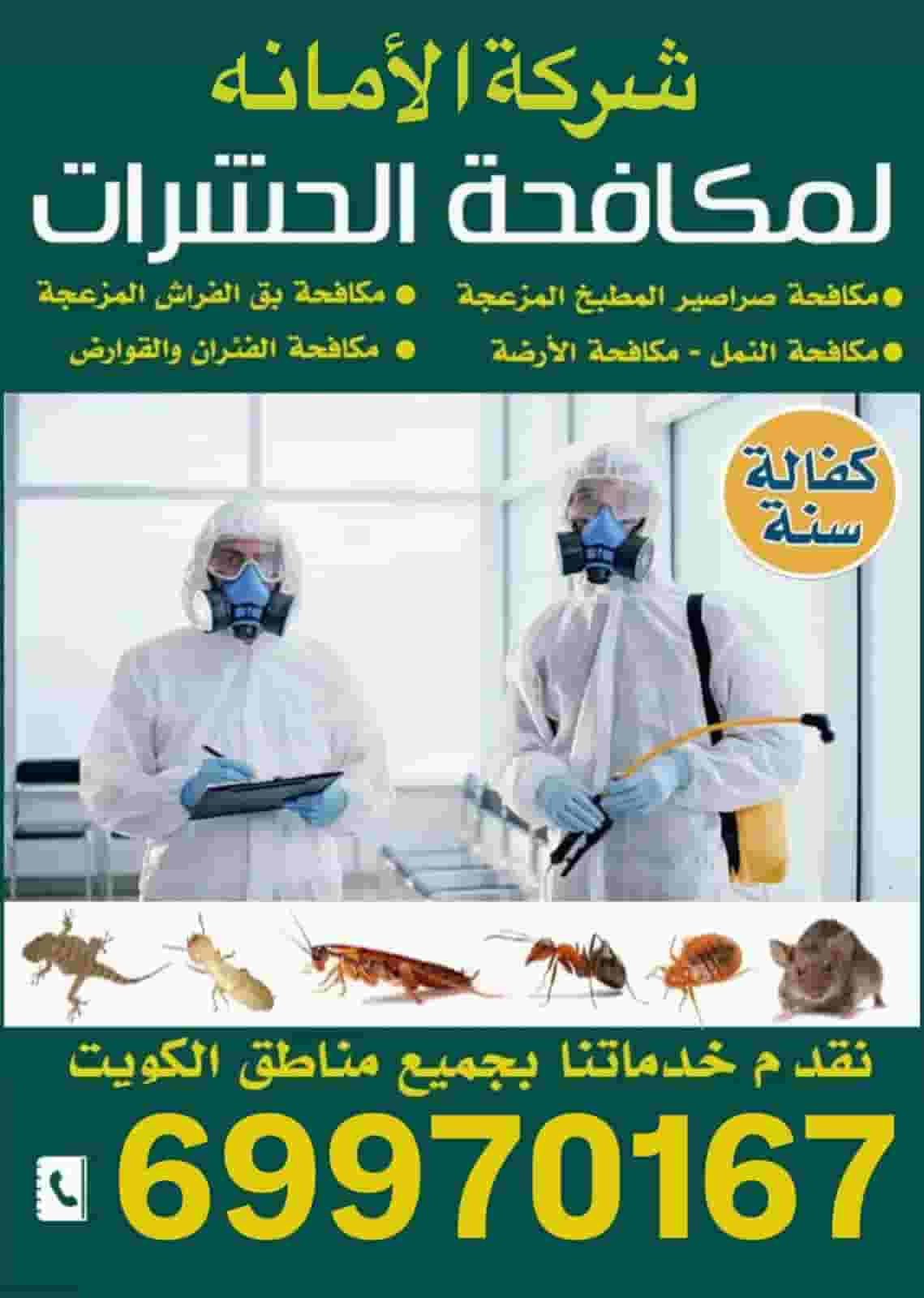 شركة الأمانه لمكافحة الحشرات شركة الأمانه لمكافحة الحشرات
